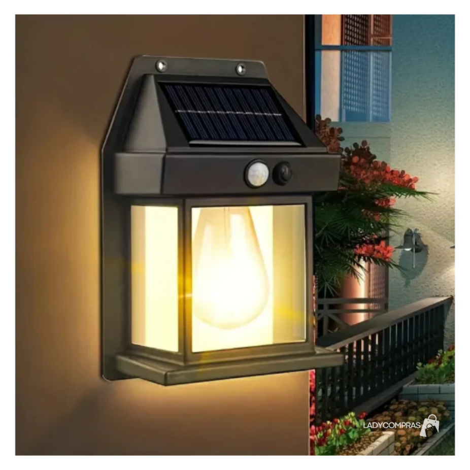 Farol Solar De Pared + Sensor Movimiento